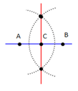 Bisect the given segment.