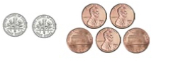 7 coins