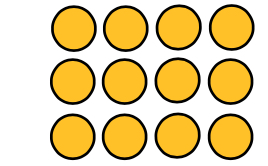  rows of 4 with counters