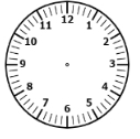 analog clock without arms