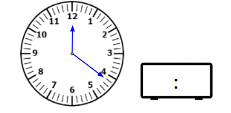 Analog clock and digital clock