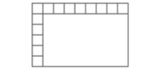 unit squares with 1-centimeter side lengths
