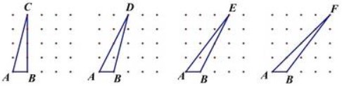 4 triangles i.e, ABC, ABD, ABE, ABF
