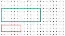 Dot or Grid Paper green rectangle has a scale factor of 2 from the original red rectangle