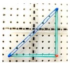 Geoboards to see the triangle