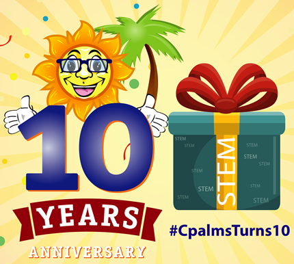 We are celebrating CPALMS' 10th  Anniversary and we got a GRANT present for you! #CpalmsTurns10