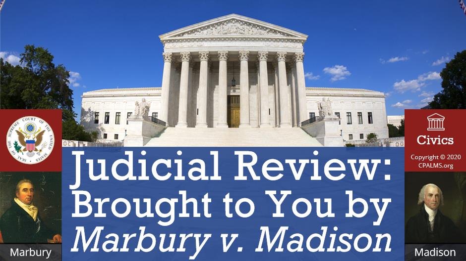 Marbury v 2025 madison judicial review