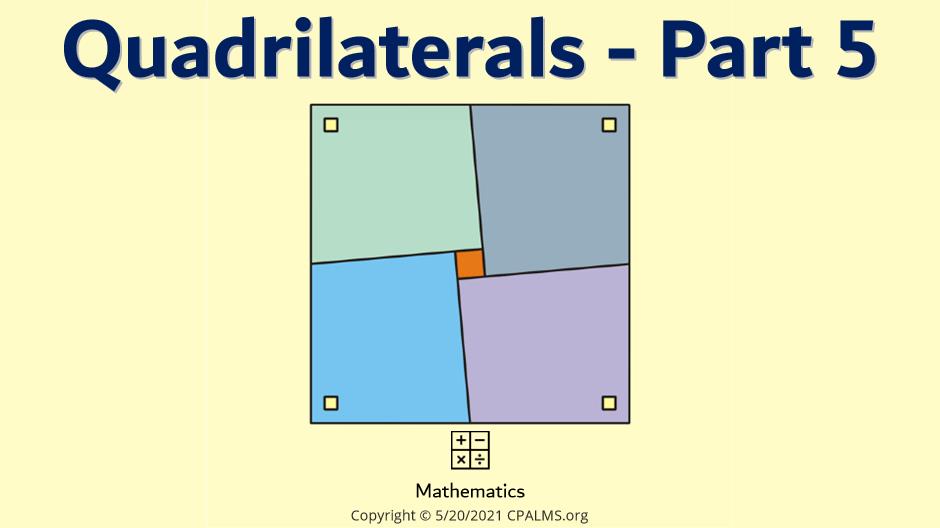 Quadrilaterals - Part 5