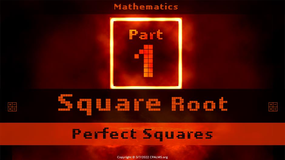 square-root-part-1-perfect-squares