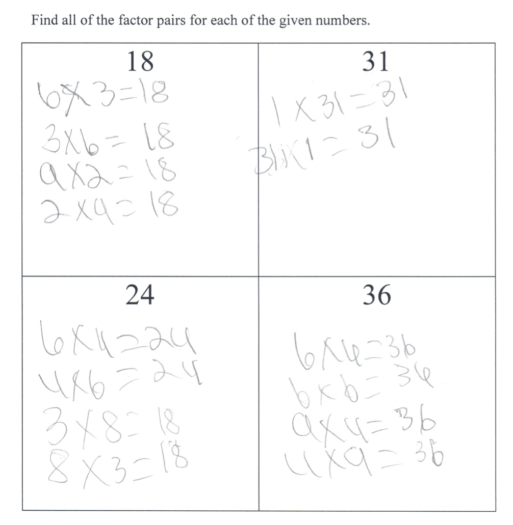 Find All The Factor Pairs