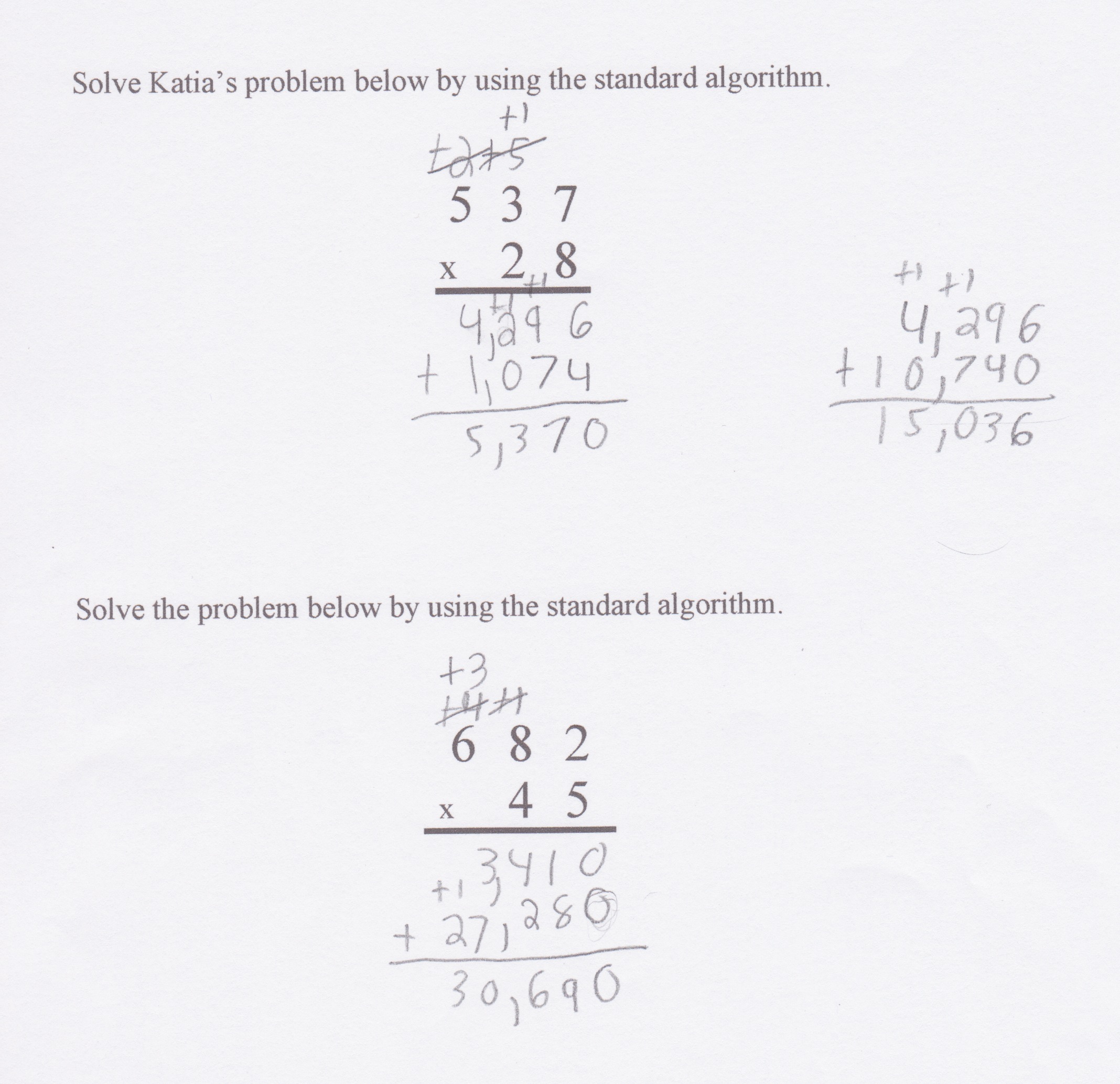  Find The Multiplication Error 