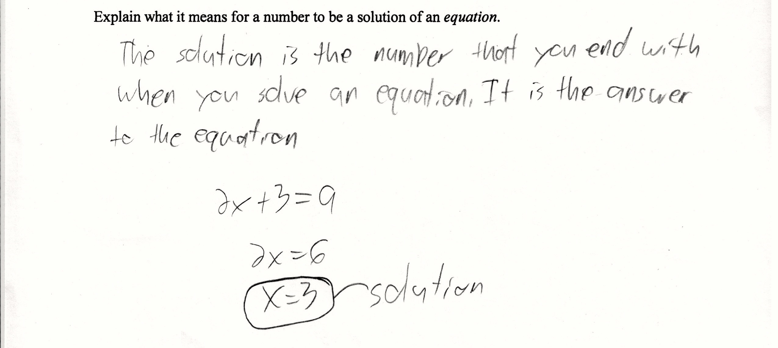 Solutions of Equations