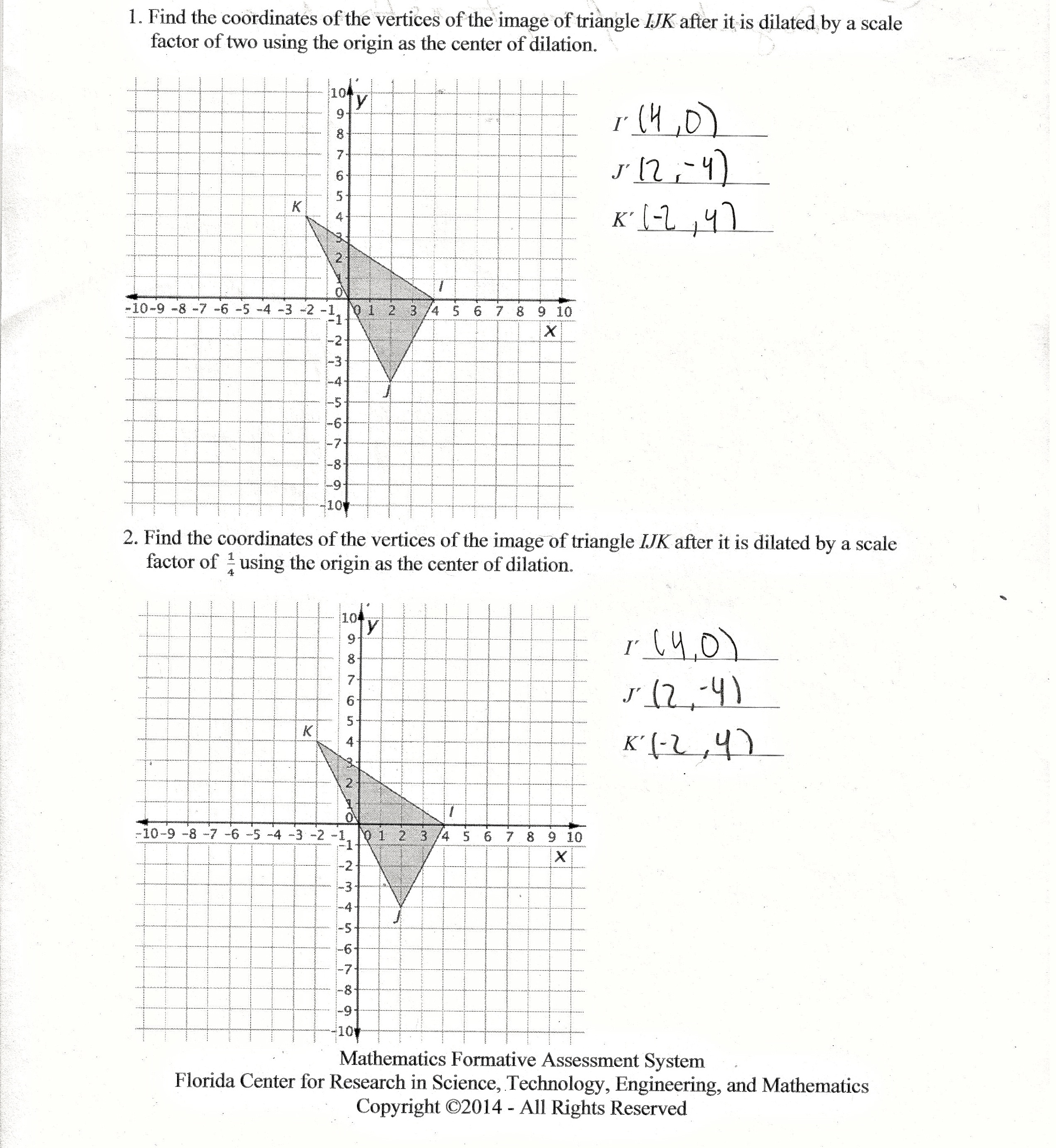 Dilation Coordinates