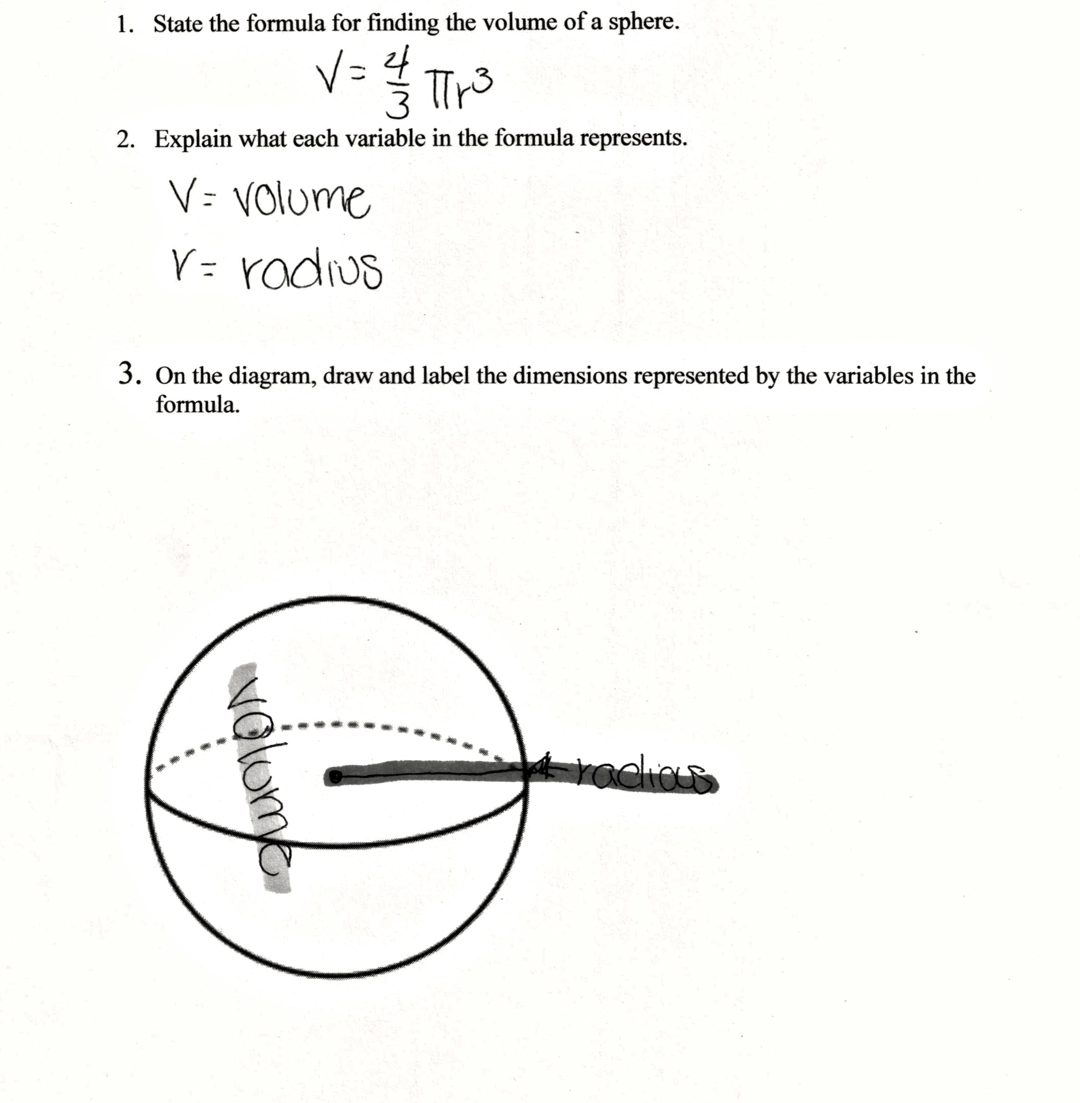 Sphere Formula