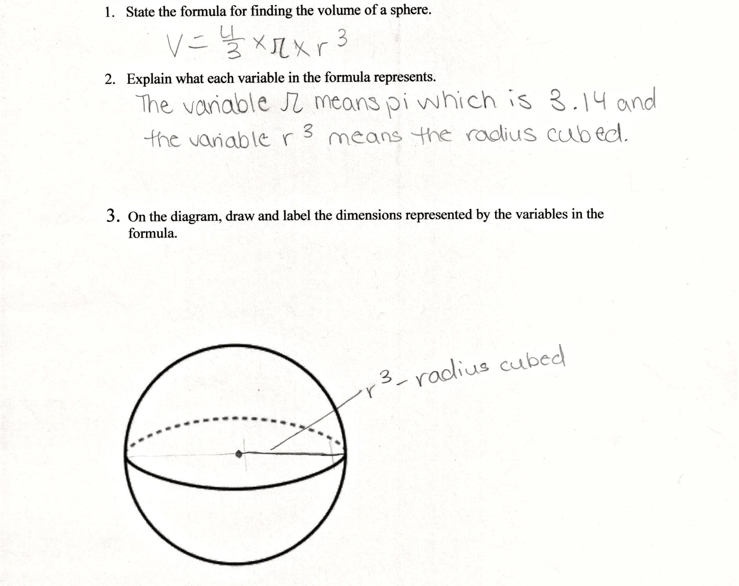 Sphere Formula
