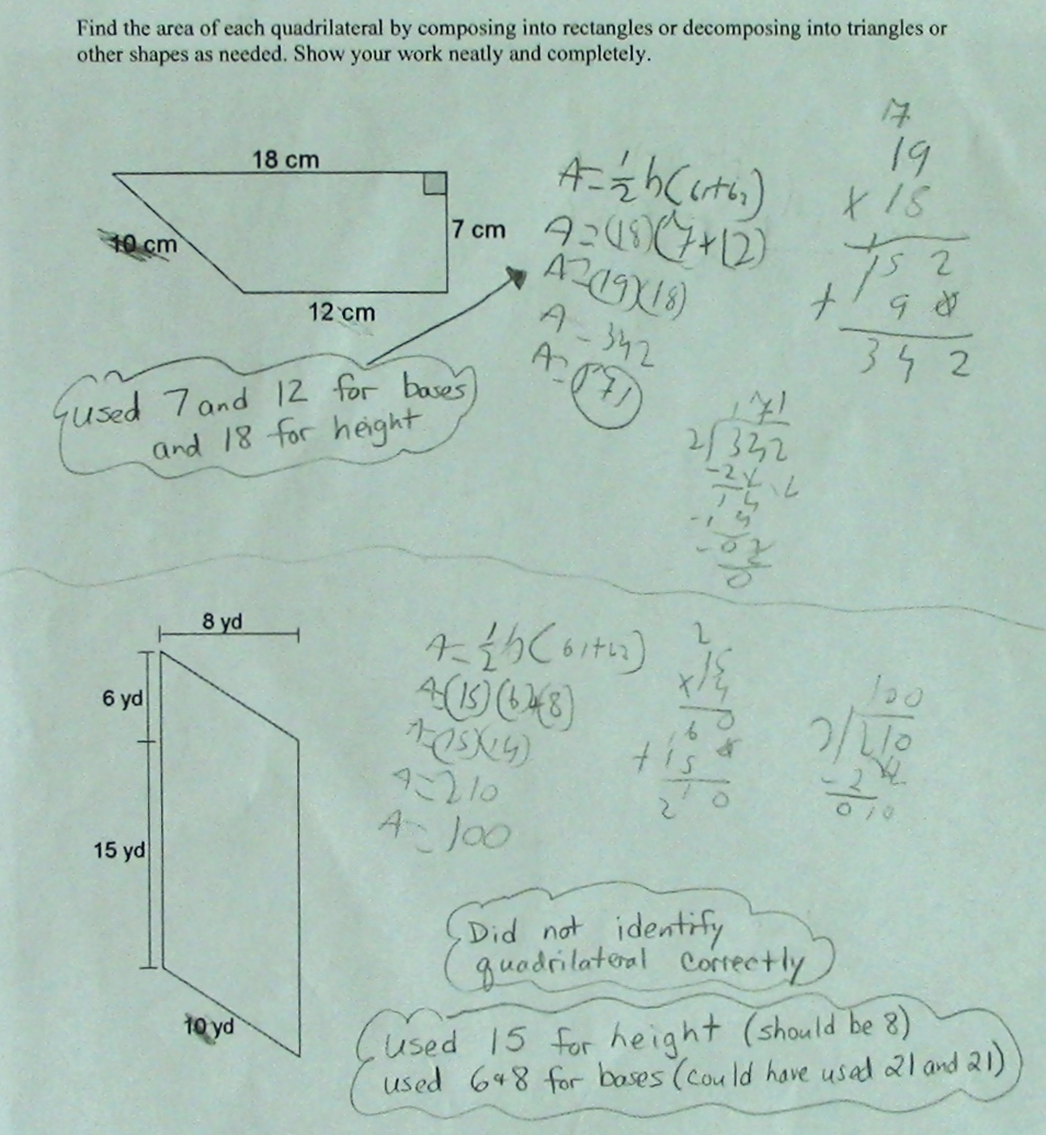 Area of Quadrilaterals