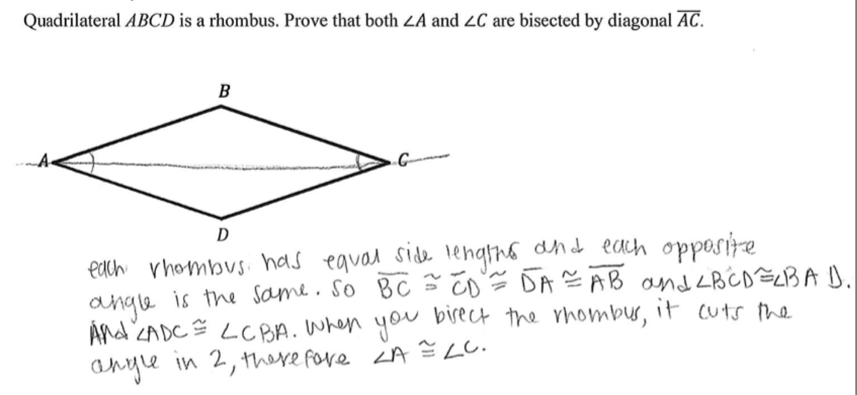 prove-rhombus-diagonals-bisect-angles