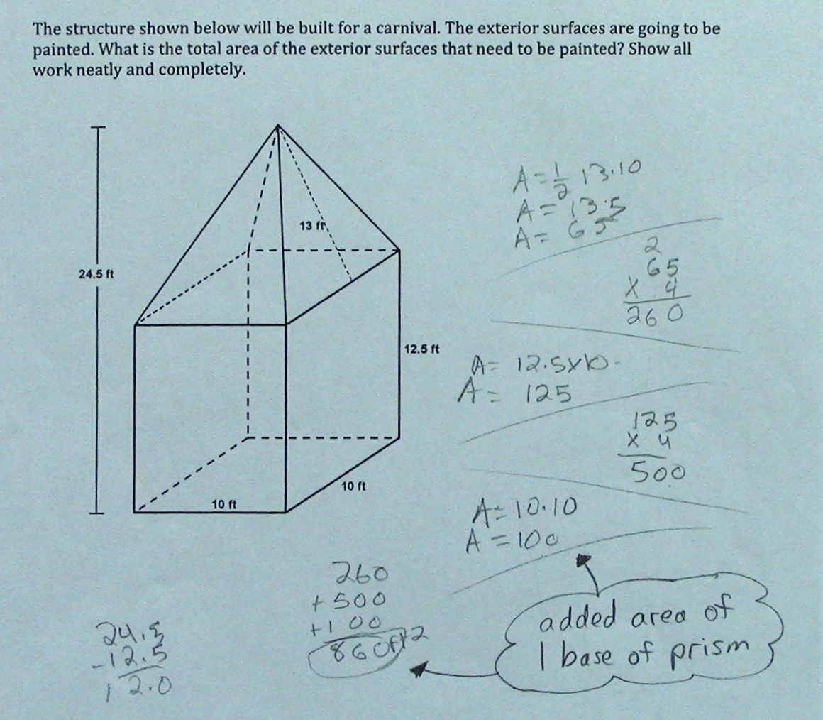 Composite Surface Area Students are asked to find the surface area With Volume Of Composite Figures Worksheet