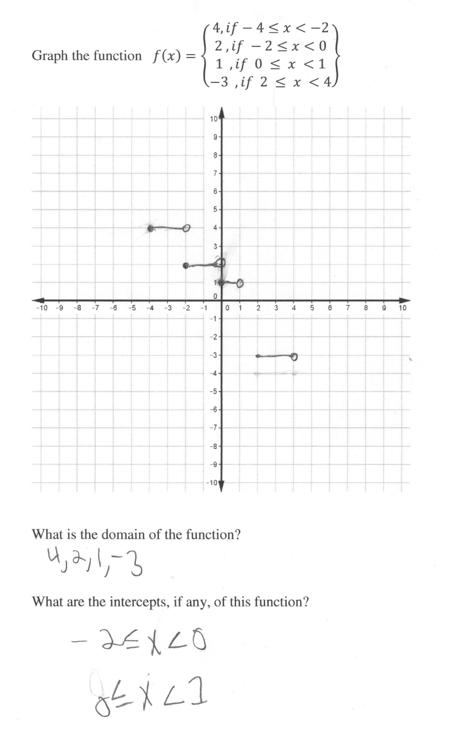 Graphing A Step Function 5065