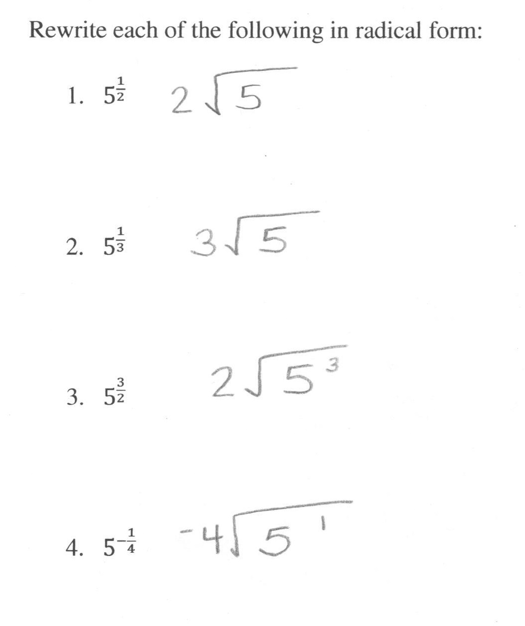 Rational Exponents - 21 Students are asked to convert numerical With Regard To Radical And Rational Exponents Worksheet