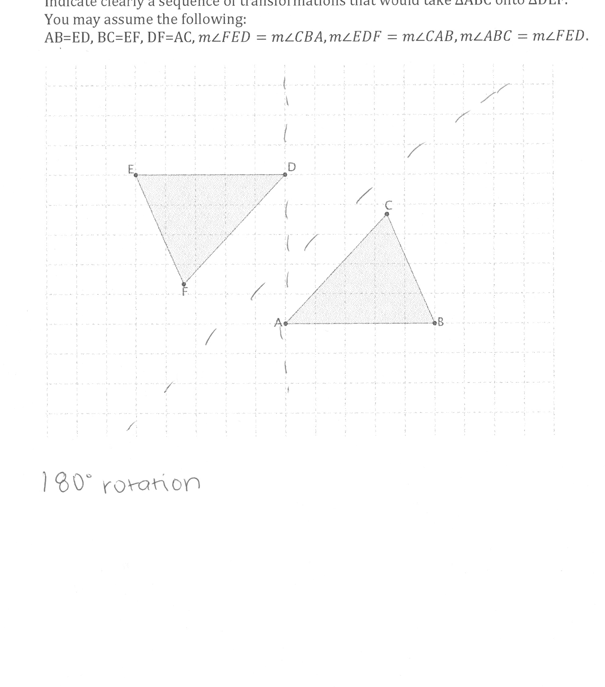 Indicate the Transformations