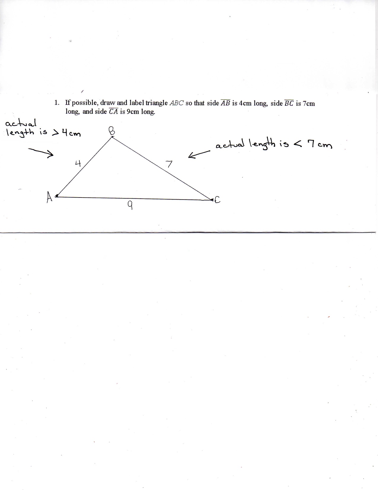 Drawing Triangles SSS
