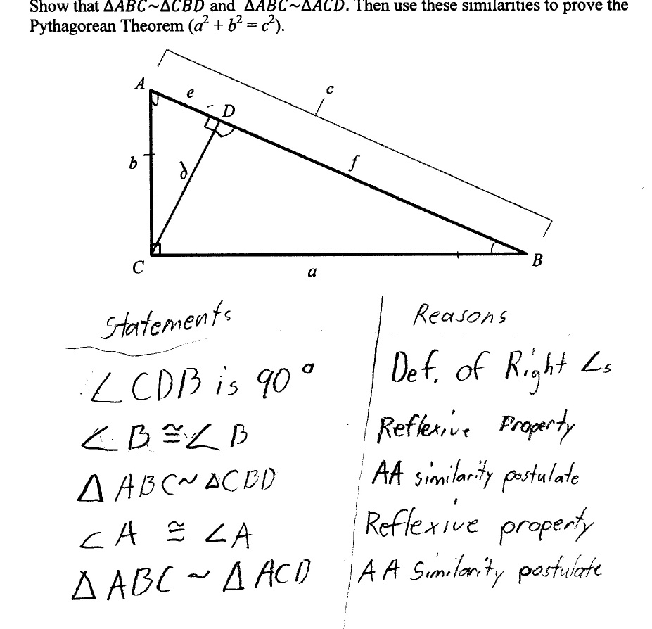 Pythagorean Theorem Proof
