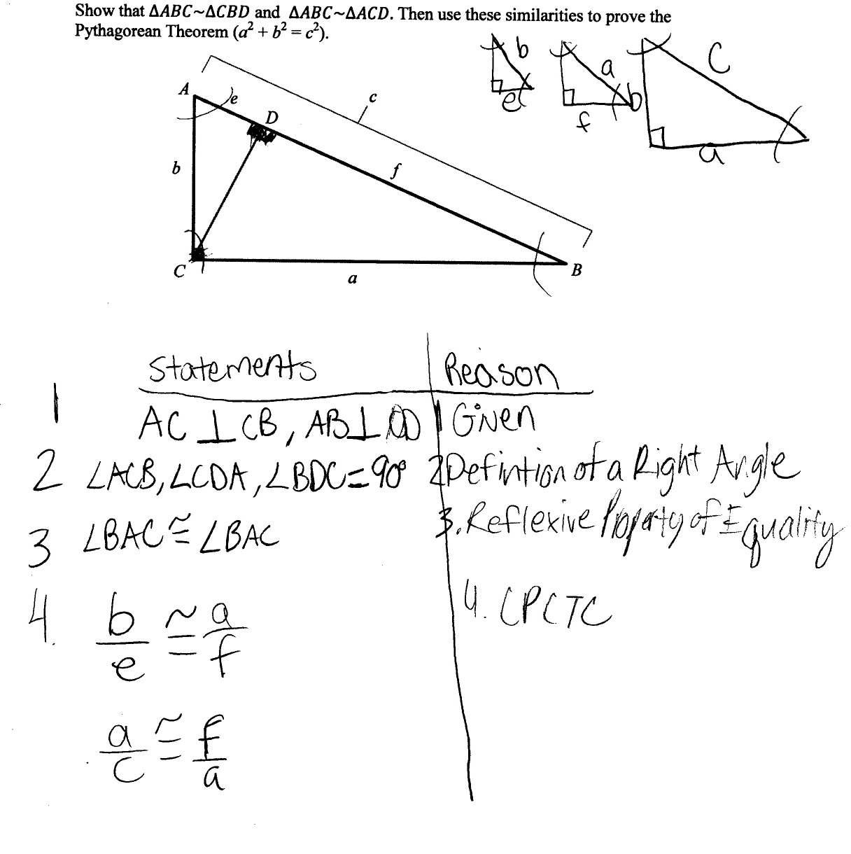 Pythagorean Theorem Proof